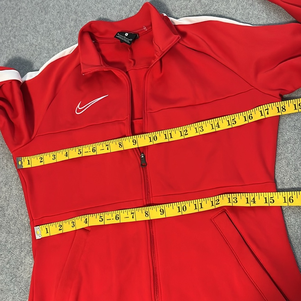 Nike Full Zip Jacket Womens Small Athletic Active Workout Dri Fit Red - Picture 3 of 10